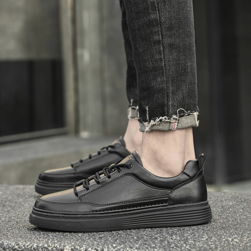 Mala Leather Platform Sneakers