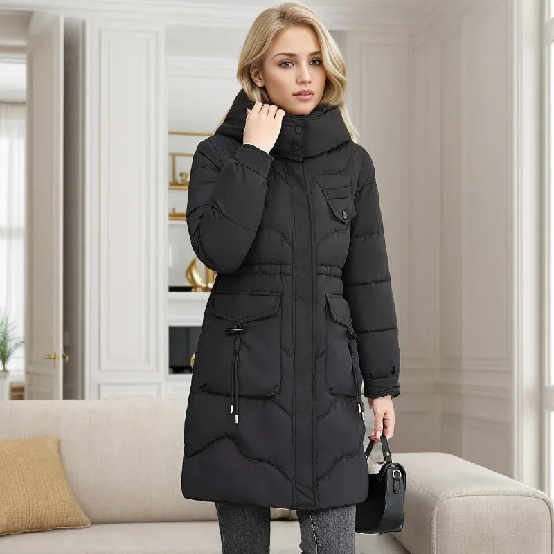 La Vigne Long Quilted Down Jacket