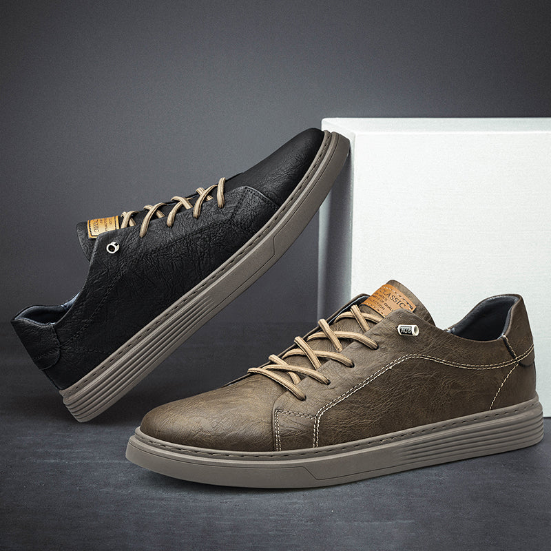 Bonvillars Leather Canvas Shoe