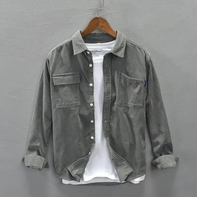 Cannes Coastal Corduroy Cotton Overshirt