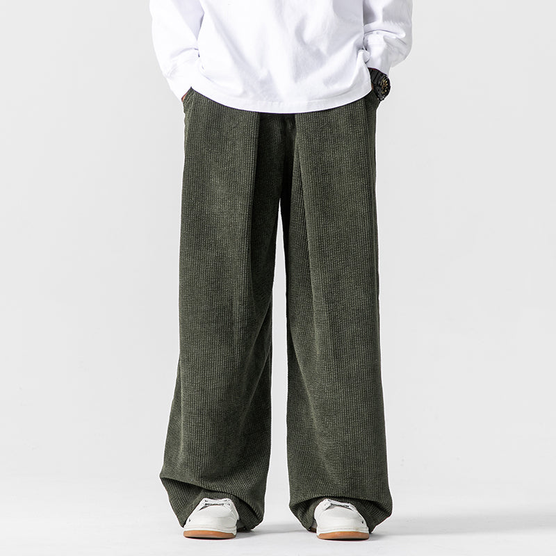 Milan Wide Fit Corduroy Cotton Pants