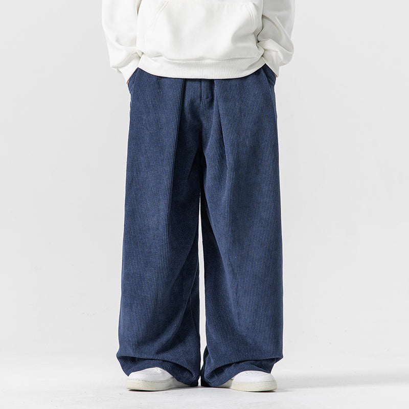 Milan Wide Fit Corduroy Cotton Pants