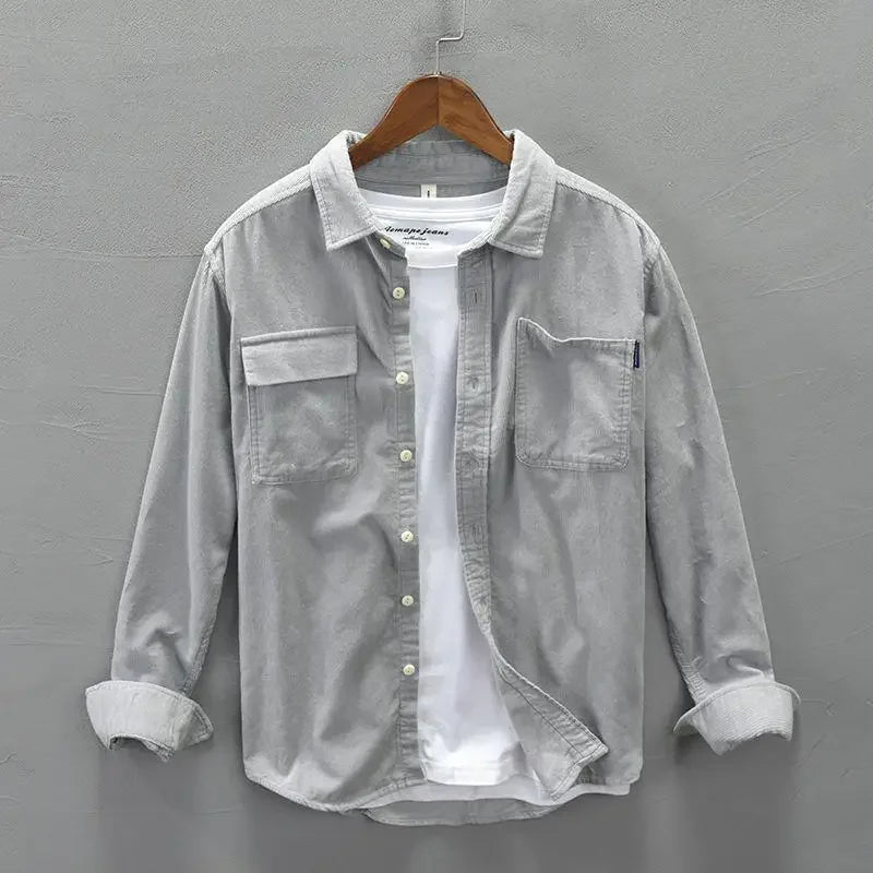 Cannes Coastal Corduroy Cotton Overshirt