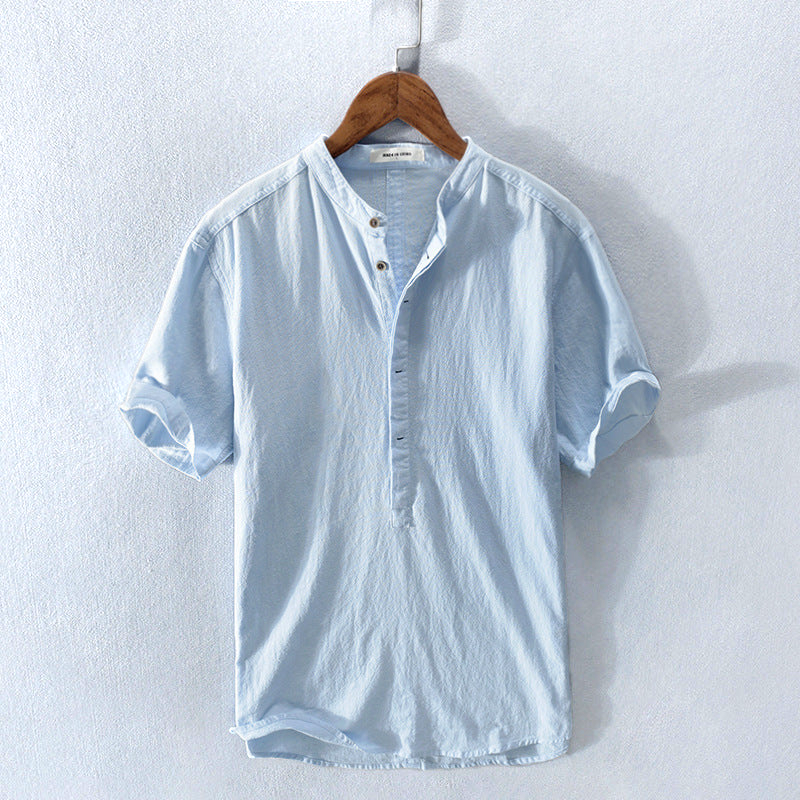 Monte Carlo Cool Breeze Linen-Cotton Shirt