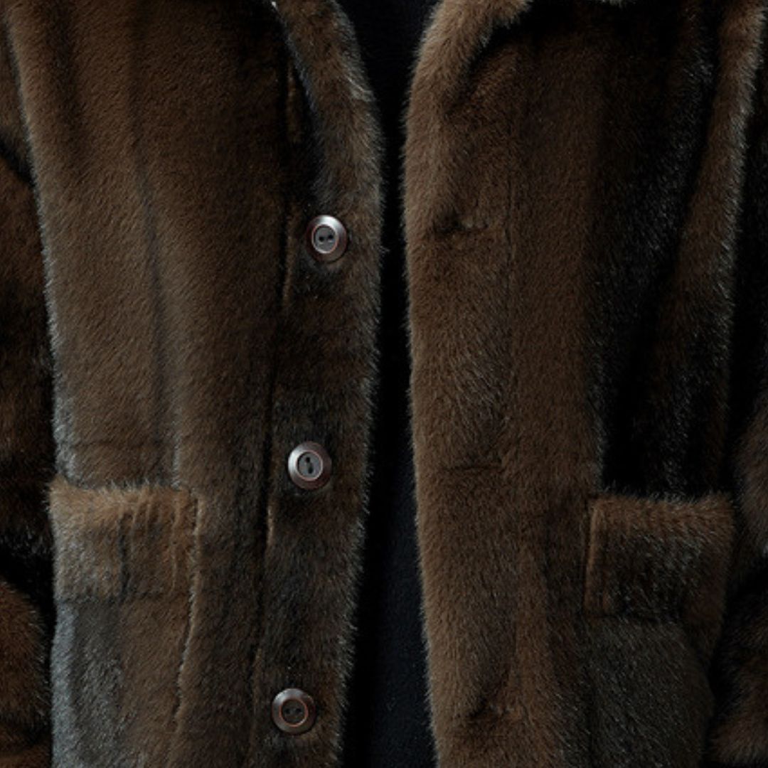 Tournefour Cotton Blend Fur Jacket