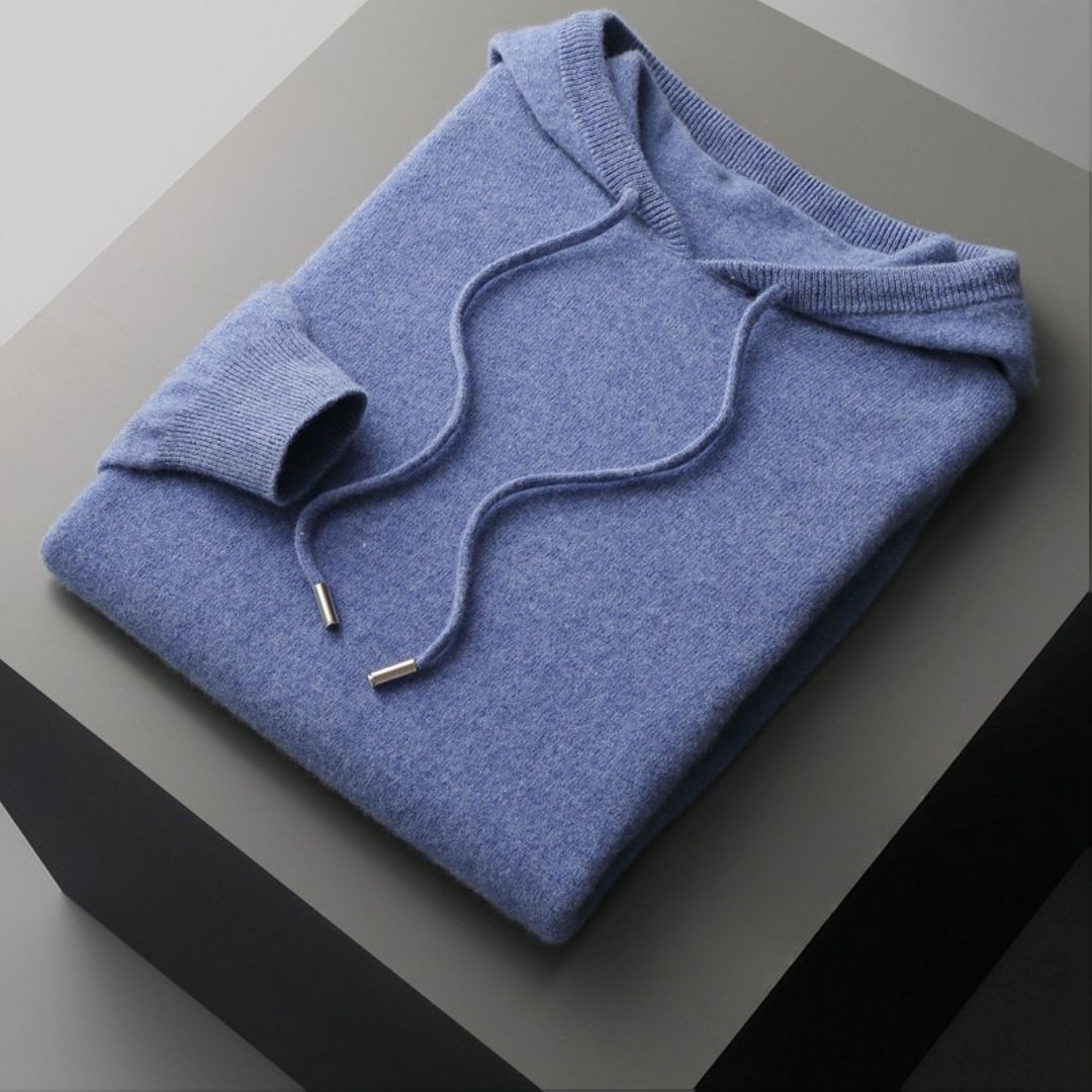 Marlet Pure Merino Wool Hooded Sweatshirt