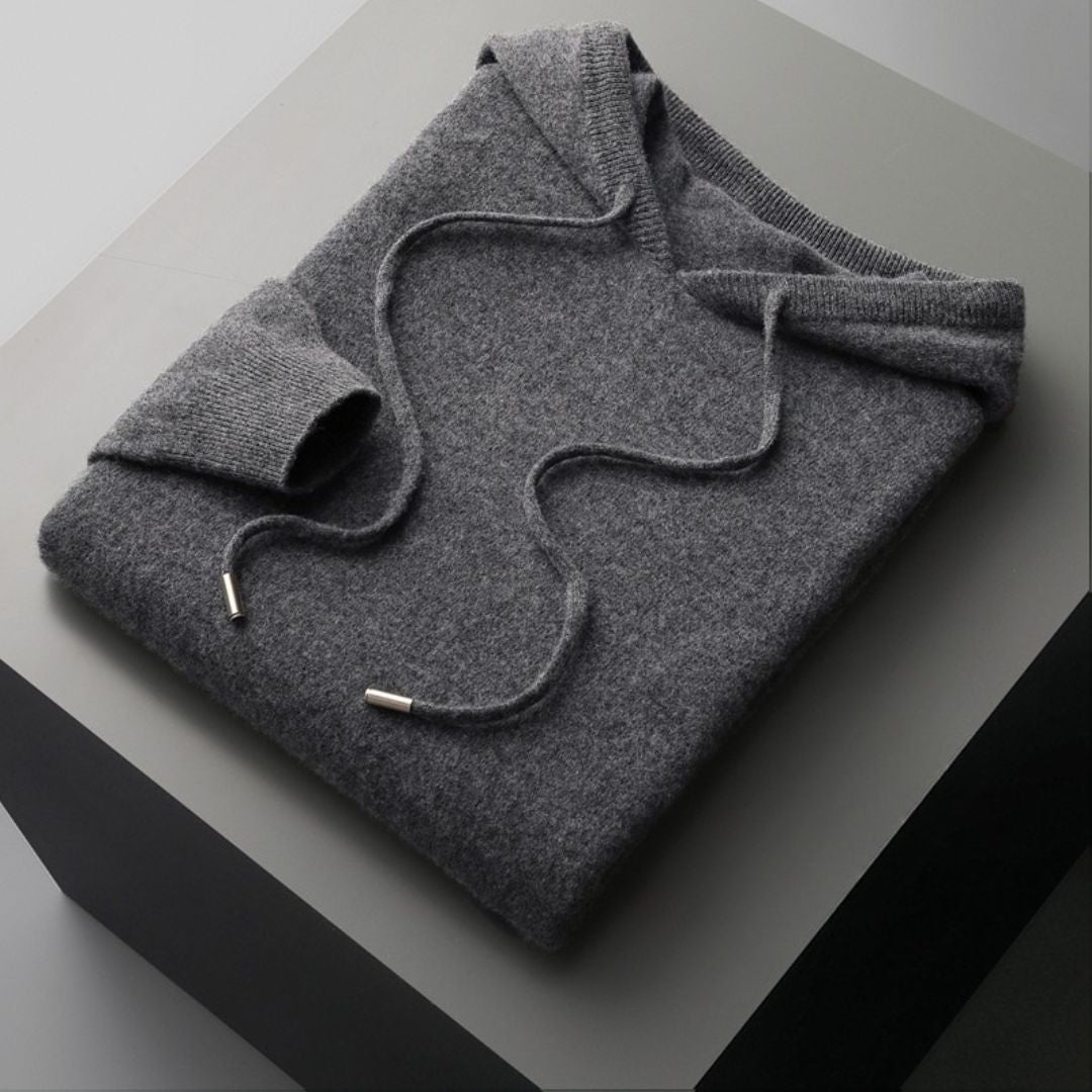 Marlet Pure Merino Wool Hooded Sweatshirt