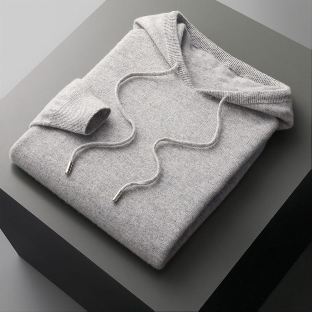 Marlet Pure Merino Wool Hooded Sweatshirt