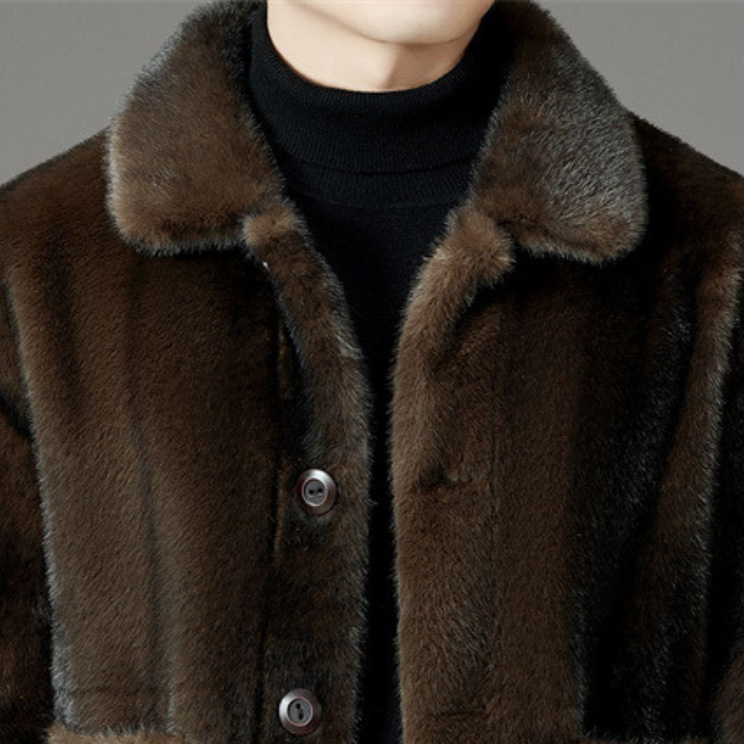 Tournefour Cotton Blend Fur Jacket