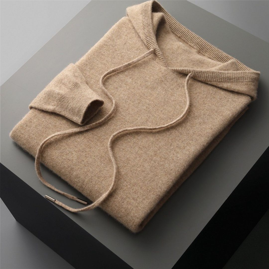 Marlet Pure Merino Wool Hooded Sweatshirt