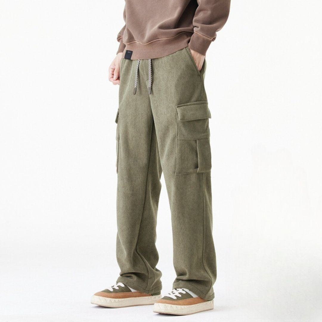 Subrana Corduroy Cotton Sweat Pants