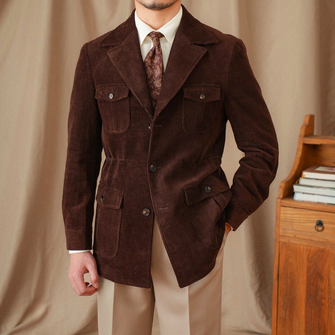 Biatonea Corduroy Cotton Vintage Hunting Jacket