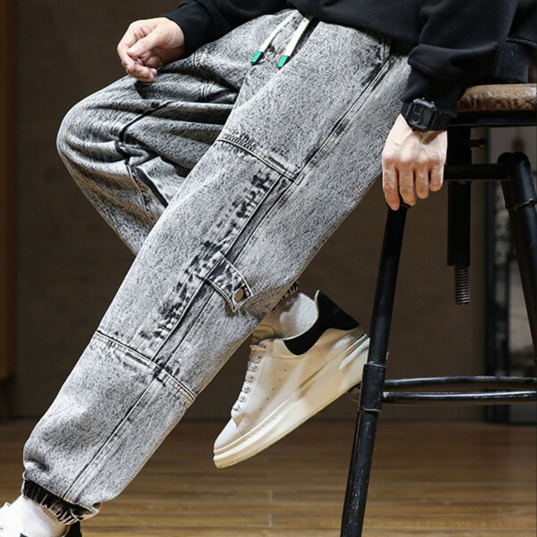 Sebastein Cotton Denim Style Sweat Pants