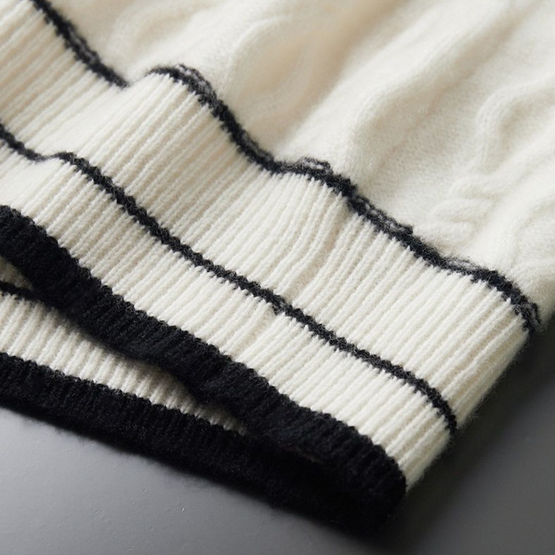 Germain Cashmere Wool Cable-knit Sweater