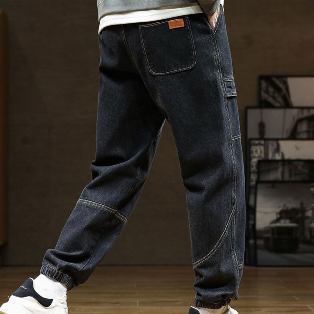 Sebastein Cotton Denim Style Sweat Pants