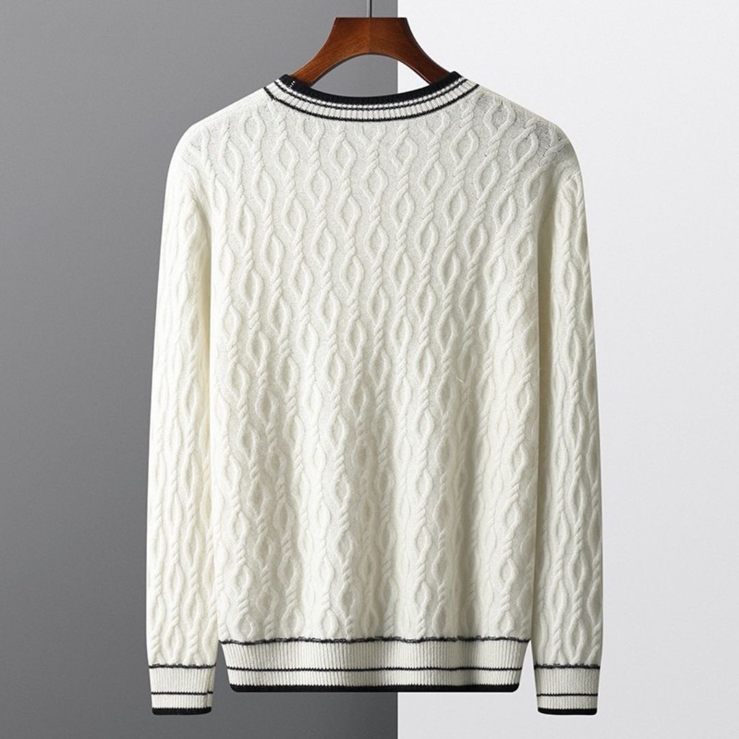 Germain Cashmere Wool Cable-knit Sweater