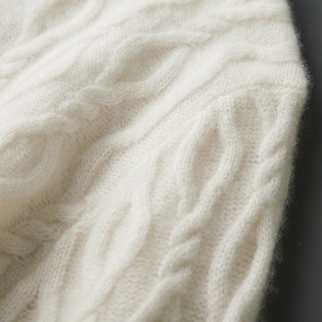 Germain Cashmere Wool Cable-knit Sweater