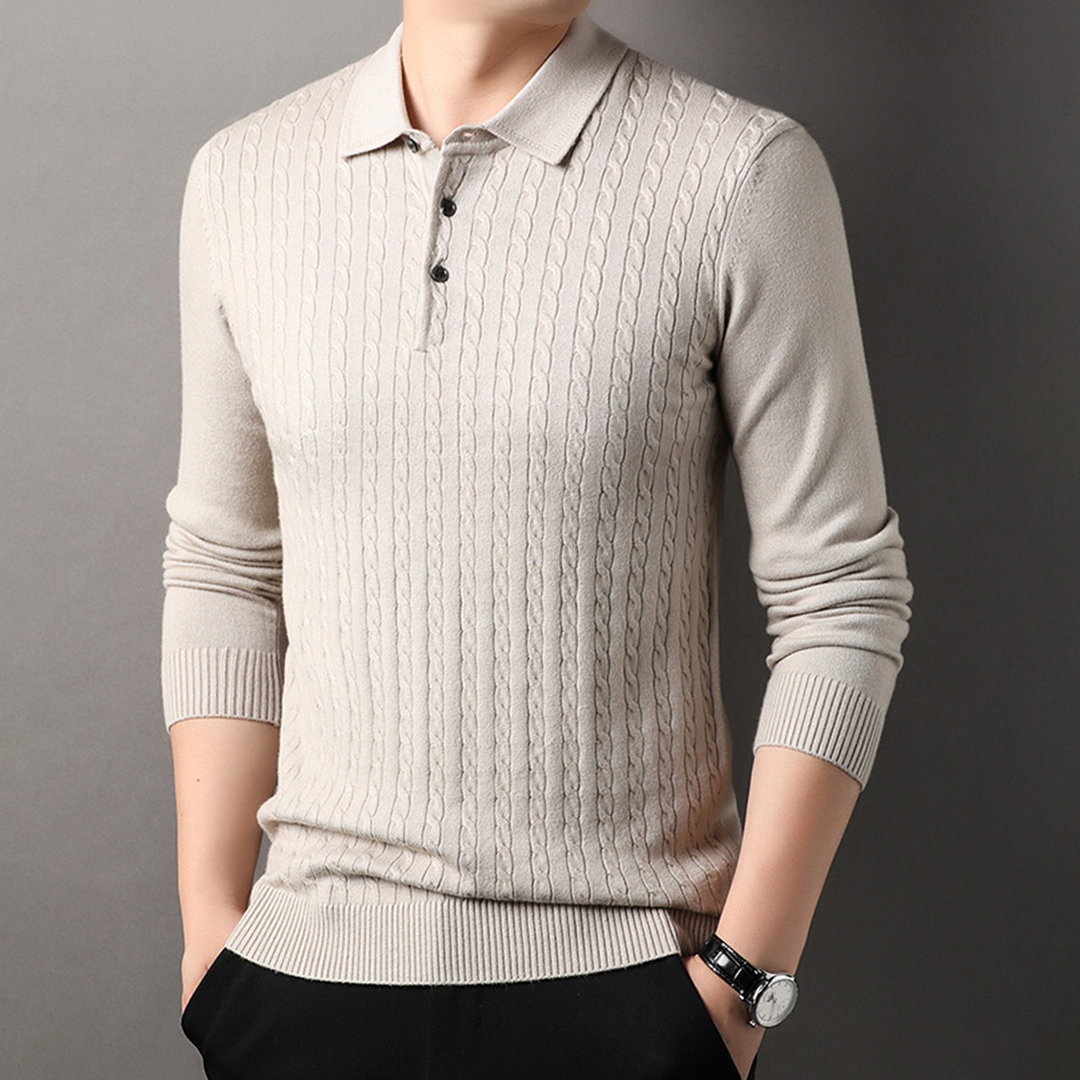 Colmar Knitted Wool Polo Sweater