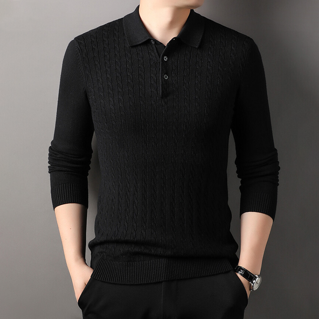 Colmar Knitted Wool Polo Sweater