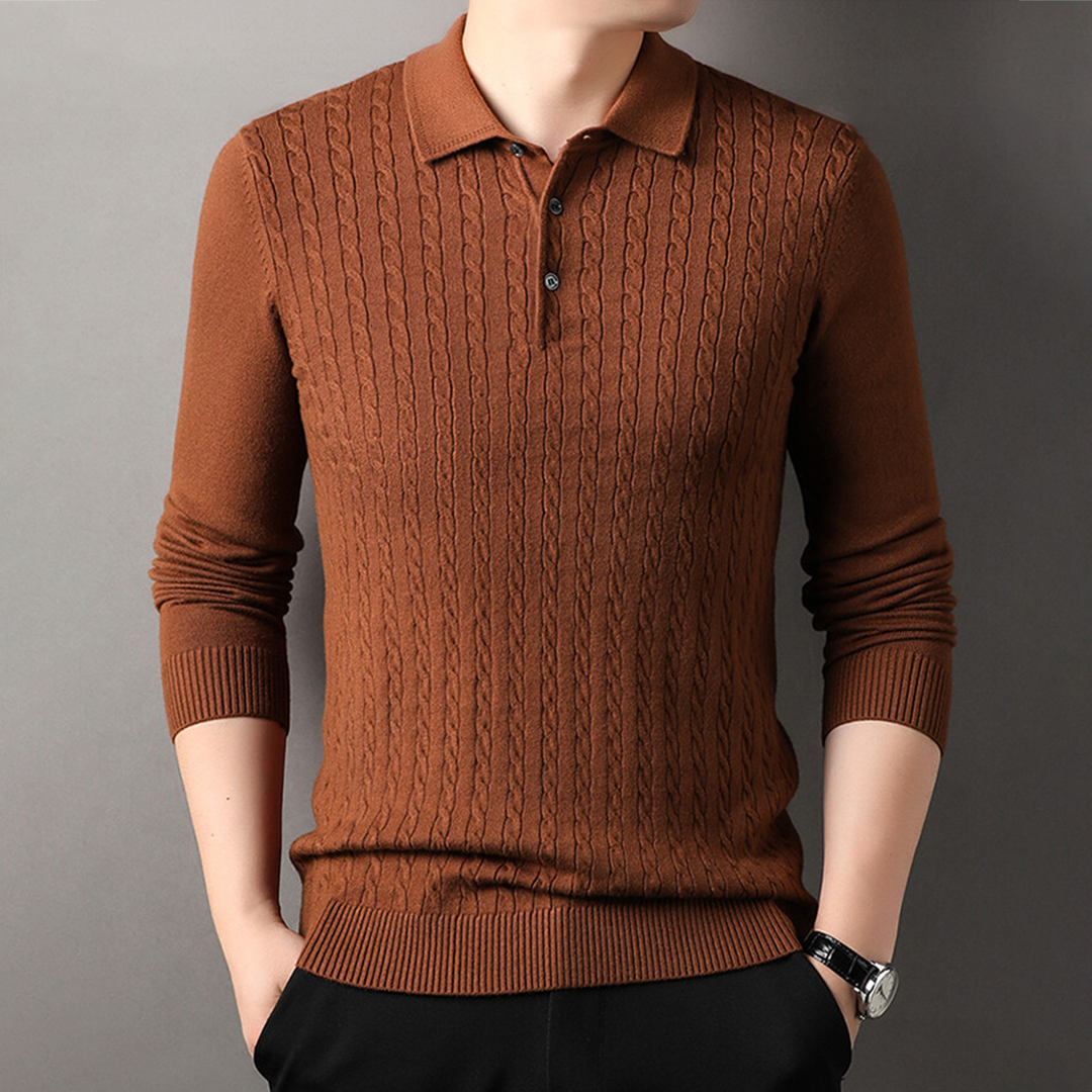 Colmar Knitted Wool Polo Sweater