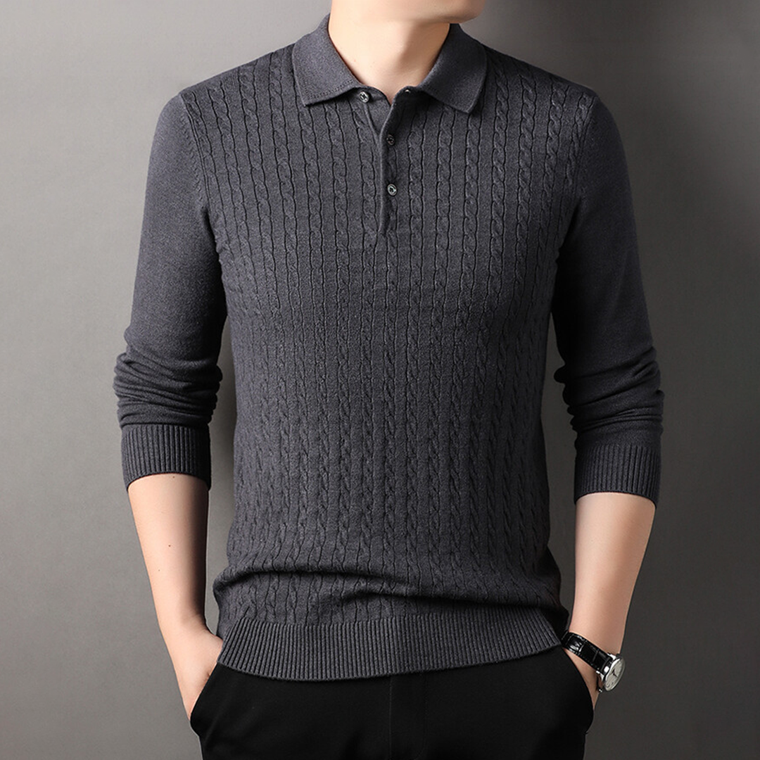 Colmar Knitted Wool Polo Sweater